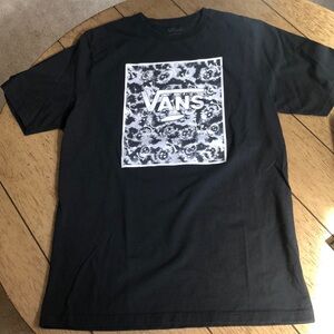 Excellent condition black cotton Vans tshirt